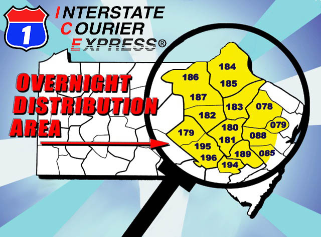 I.C.E. Logistics - Overnight Distribution Map